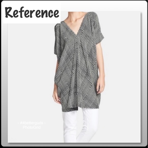 Vince 100% Silk Black Art Deco Print Dress M - Picture 6 of 10